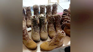 [단독] 이라크 시장에 '한국 군화'&hellip;해병대 마크까지