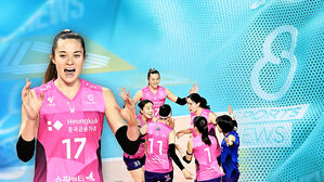 '레베카 25점' 흥국생명, 하루 만에 2위 복귀