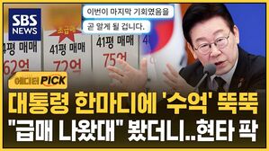 [에디터픽] 대통령 한마디에 '수억' 뚝뚝&hellip;"급매 나왔대" 봤더니 '현타 팍'