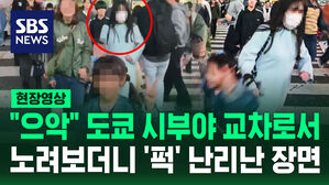 [현장영상] 시부야 스크램블 교차로서 노려보더니 '퍽'&hellip;일본서 난리난 장면