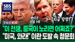 "중국도 지금 당장 전쟁 일으키면 어쩔 거죠?" 펜타곤 서열 3위 청문회&hellip;"미국, 쳐들어와라!" 이란 도발 이어지자 (트럼프 NOW)