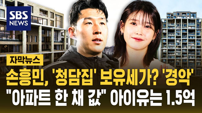 [자막뉴스] 손흥민, '청담집' 보유세가? '경악'&hellip;"아파트 한 채 값" 아이유는 1.5억