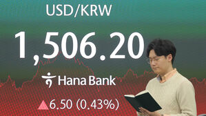 미&middot;이란 협상 난항에 환율 이틀째 상승&hellip;1,507.0원