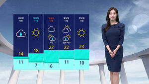 [날씨] 전국 곳곳 비&hellip;서울 낮 최고 12도