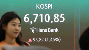 코스피, 이틀 연속 최고치 행진&hellip;장중 6,700선 처음 돌파