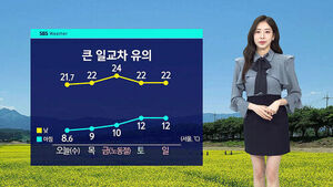 [날씨] 일교차 15도 안팎&hellip;'꽃가루 습격' 호흡기 건강 주의