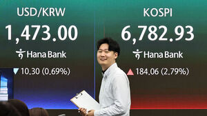 환율, 외국인 순매수에 중동전 후 최저&hellip;20.5원 내린 1,462.8원