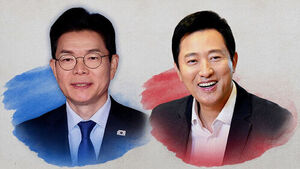 정원오 41% 오세훈 34%&hellip;격차 오차범위 밖 [여론조사/XR]