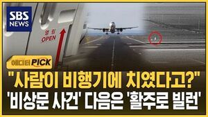 "사람이 비행기에 치였다고?"..'비상문 사건' 다음은 '활주로 빌런'?