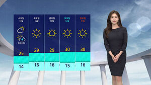 [날씨] 곳곳 비, 천둥&middot;번개 주의&hellip;오후에 소강