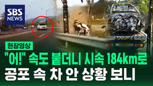 [현장영상] "어 어 어 어" 속도 붙더니 가드레일 박고 추락&hellip;꽃놀이 갔다 '참변'