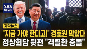 [자막뉴스] "지금 가야 한다고" 경호원 막았다&hellip;정상회담 뒤 "격렬한 충돌"