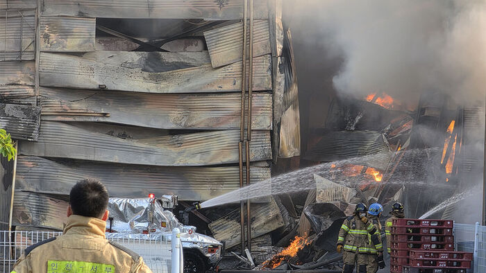 Fire Devours Over 20 Factory Buildings in an Instant; Firefighters Struggle to Control Blaze