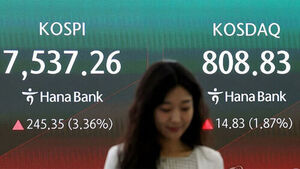 코스피 5%대&middot;코스닥 6% 급등세에 양 시장 매수 사이드카