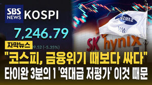 [자막뉴스] "코스피, 금융위기 때보다 싸다"&hellip;타이완 3분의 1 '역대급 저평가' 이것 때문