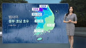 [날씨/XR] 밤사이 호우, 중부&middot;호남 강풍 동반 강한 비