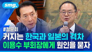 청문회에서 발언하는 이용수 부회장과 관련 인물의 모습