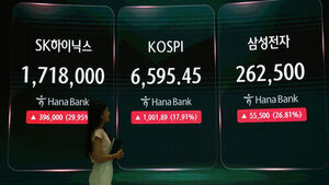코스피 상승률&middot;상승폭 모두 역대 최대 기록&hellip;17.9% 폭등