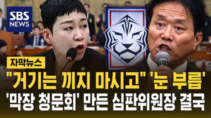 [자막뉴스] "거기는 끼지 마시고" '눈 부릅'&hellip;'막장 청문회' 만든 심판위원장 결국