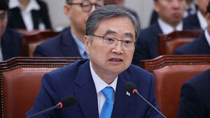 한미 UFS 훈련 축소 관련 보고하는 조현 외교부 장관