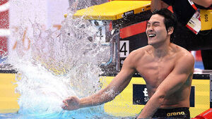 Kim Young-beom Wins Gold in Men's 50m Freestyle at Asian Games [AG Video]