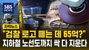 "검찰 로고 떼는 데 65억?"&hellip;지하철 노선도까지 싹 지운다