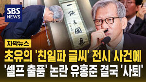 유홍준 사퇴