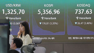 코스피, 2.4% 내린 5,403 개장&hellip;코스닥도 2% 내려