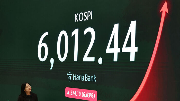 코스피, 앤트로픽&middot;하닉 훈풍에 6.6%↑&hellip;10거래일만 6천피 탈환