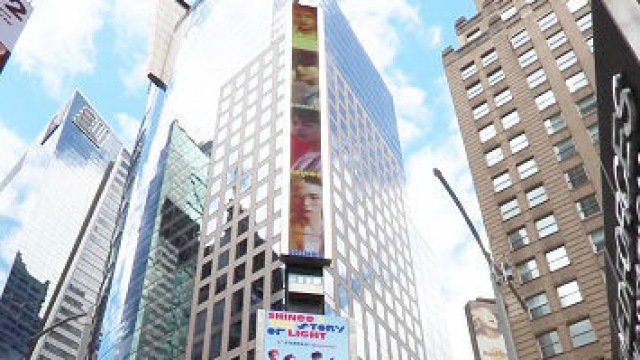 샤이니, 美 뉴욕 타임스퀘어 옥외전광판 장식