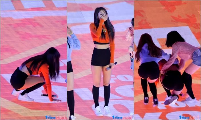기사 대표 이미지:설현, 헛구역질하다 무대 위 실신…소속사 "화약 때문"
