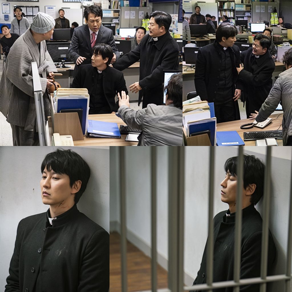 기사 대표 이미지:열혈사제 김남길, 경찰서 발칵 뒤집은 문제적 신부님