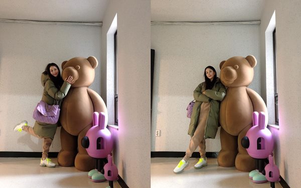 '장동건♥' 고소영, 롱패딩+운동화로 모델 포스  곰돌이랑 