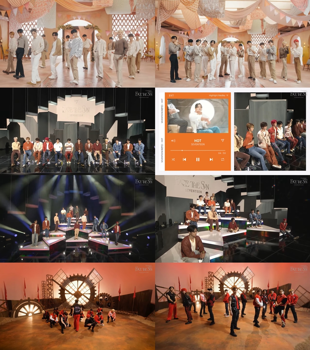 세븐틴</font>, 정규 4집 컴백쇼서 수록곡 '노래해' 무대 최초 공개