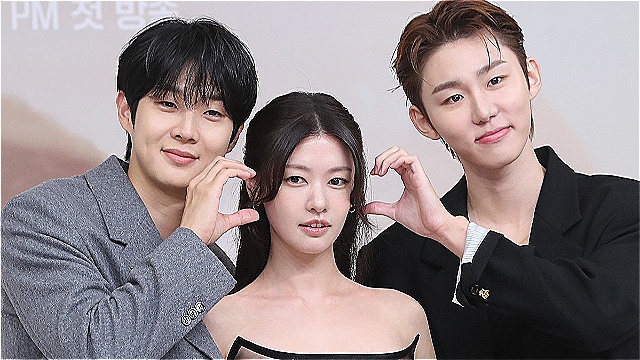 CHOI WOOSHIK, Jung Somin and Seo Bum-june Step Out for ‘Would You Marry Me?’ Press Conference