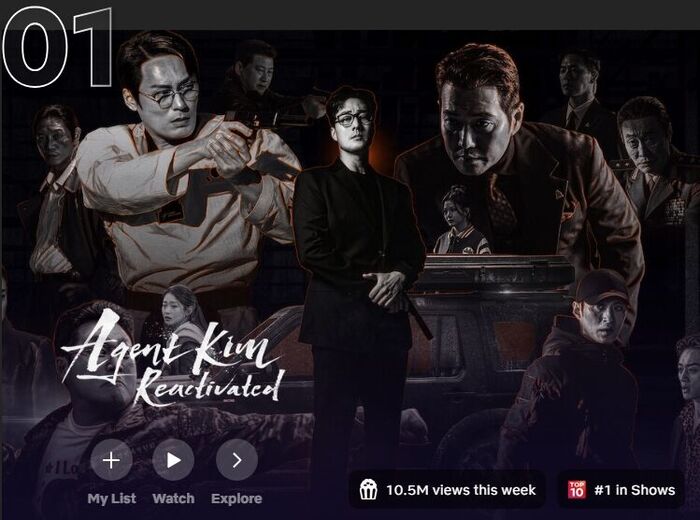 The 'Agent Kim' Syndrome Goes Global: 'Agent Kim Reactivated' Hits No. 1 on Netflix Global Top 10