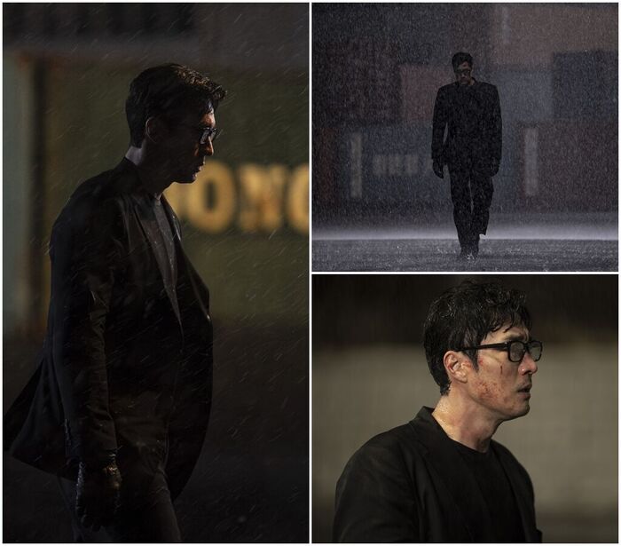 "Minji, Just Stay Alive!" 'Agent Kim Reactivated' So Ji-sub Unleashes Dark Charisma in Heavy Rain