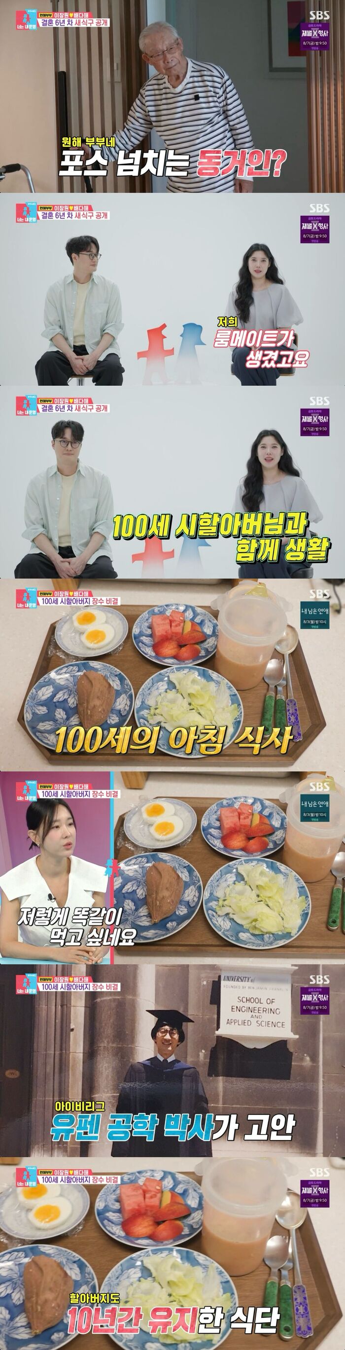 'You're My Destiny' 100-Year-Old Grandfather's 'Morning 7-Course Meal'... A 'Healthy Diet' Designed by a UPenn Engineering PhD