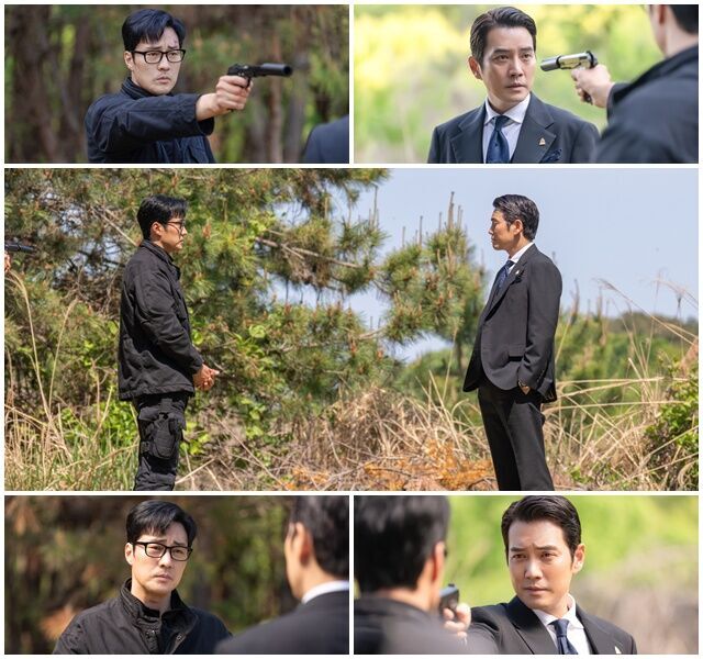 So Jisub and Joo Sang Wook Face Off with Guns Drawn Ahead of 'Agent Kim Reactivated' Finale