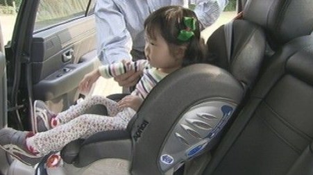 유아 카시트 미사용시 머리 상해 10배 증가