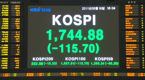 '저성장 공포' <!HS>코스피<!HE> 6% 폭락…세번째 사이드카