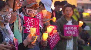 미 쇠고기 수입중단&middot;재협상 촉구 촛불집회 열려