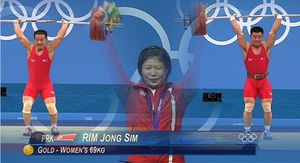 [영상] 괴력의 북한&hellip;女역도 림정심 금메달 '번쩍'
