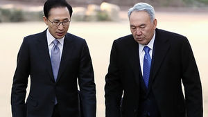 한-카자흐 정상, 최대규모 경협 발전소 착공식 참석