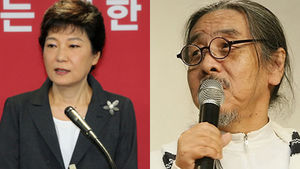 박근혜, 강원도서 소설가 이외수 씨 만나