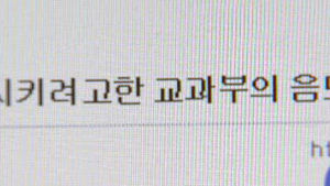 정부청사 방화범, 블로그에서 교과부 비판
