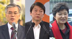 [영상] 세 대선 후보 신경전 가열