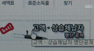 국세청, 고액 상습 체납자 명단 공개 확대