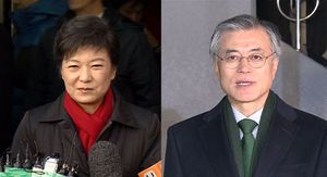 [영상] 朴 "겸허한 마음으로"&hellip;文 "진인사대천명"