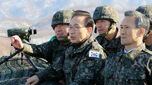 이명박 대통령, 최전방 부대 방문 장병 격려